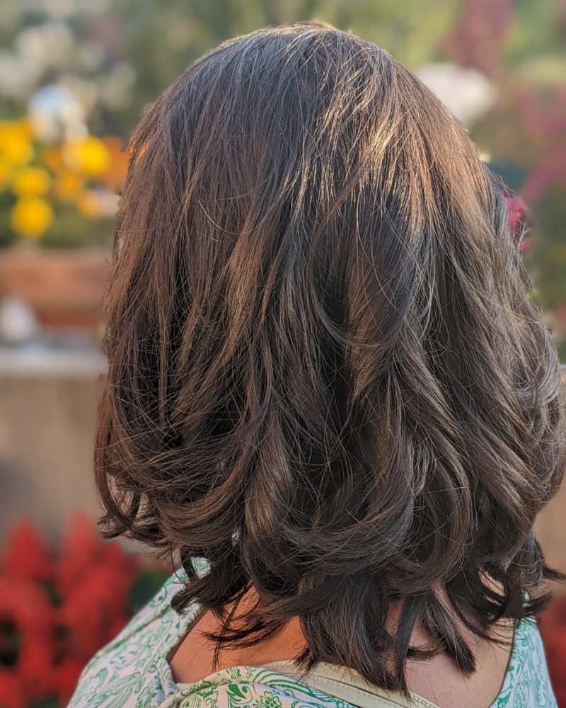 photo coloration végétale blond